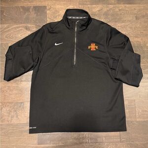 Nike Dri-FIT Black Iowa State Quarter Zip